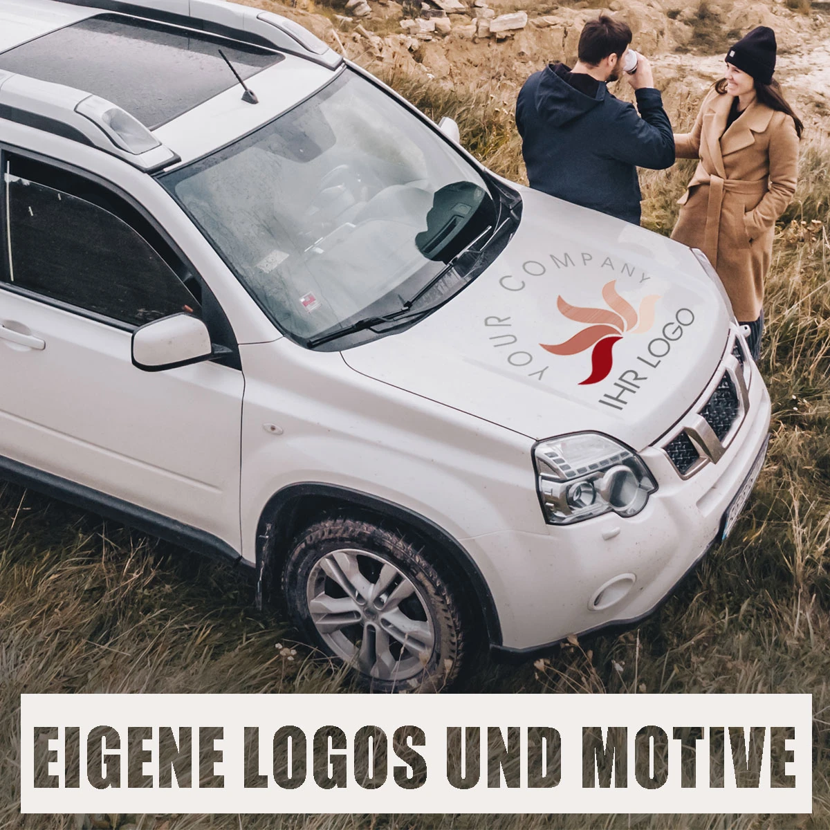 Eigene Logos und Motive als Autoaufkleber