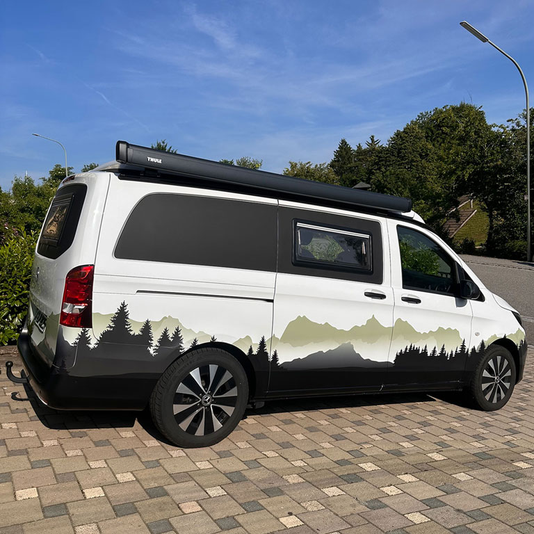 Kundenbild Wohnwagendekor Berge und Natur