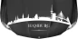 Preview: Caravandekor Skyline von Hamburg auf dunkler Motorhaube - Ansicht Farbauswahl