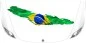 Preview: Heckaufkleber Fahne von Brasilien
