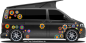 Preview: Flower Power Blumen Aufkleber Set