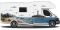 Preview: Reisemobil Aufkleber Berge und Meer | Set für beide Fahrzeugseiten