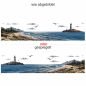Preview: Heckaufkleber Berge und Meer