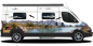 Preview: Reisemobil Aufkleber Bergsee | Set für beide Fahrzeugseiten