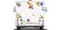 Preview: Wohnmobil Camper Aufkleber Hippie Blumen