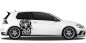 Preview: Aufkleberfür das Auto mit einem mexikanischem Totenkopf