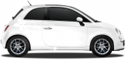 Preview: Autotattoo Blumenornament mit Schmetterling auf hellem PKW - Ansicht Farbauswahl