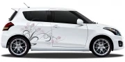 Preview: Autoaufkleber Blumenornamente | Set für beide Fahrzeugseiten