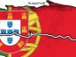 Preview: Aufkleber Fahne Portugal - Ansicht Ausschnitt