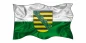 Preview: Autoaufkleber Flagge von Sachsen