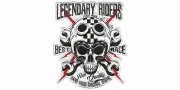 Preview: Haubenaufkleber Legendary Riders
