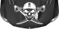 Preview: Aufkleber Totenkopf mit gekreuzten Schwertern auf dukleler Motorhaube - Farbauswahl