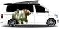 Preview: Aufkleber Walddesign Grizzly Bär auf Van