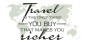 Preview: Wohnwagenaufkleber Spruch Travel