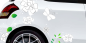 Preview: Auto Klebefolie Blumen Design | Frei platzierbares Set