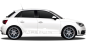 Preview: Autoaufkleber Skyline Dortmund | Set für beide Fahrzeugseiten