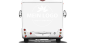 Preview: Autoaufkleber Einfarbiges Firmenlogo auf hellem Heck eines Reisemobils - Ansicht Farbauswahl
