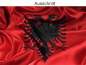 Preview: Autoaufkleber Fahne von Albanien - Ansicht Ausschnitt