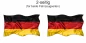 Preview: Autoaufkleber Fahne von Deutschland - Ansicht zweiseitig für beide Fahrzeugseiten