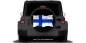 Preview: Autoaufkleber Fahne von Finnland auf Reserveradabdeckung