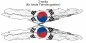 Preview: Autosticker Flagge von Südkorea | Set für beide Fahrzeugseiten
