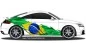 Preview: Flagge von Brasilien als Autoaufkleber