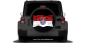 Preview: Autoaufkleber Flagge von Hessen auf Reserveradabdeckung