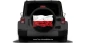 Preview: Autoaufkleber Flagge von Polen auf Reserveradabdeckung