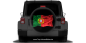 Preview: Autoaufkleber Flagge von Portugal auf Reserveradabdeckung