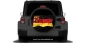 Preview: Autoaufkleber Flagge von Rheinland-Pfalz auf Reserveradabdeckung