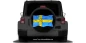 Preview: Autoaufkleber Flagge von Schweden auf Reserveradabdeckung