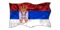 Preview: Autoaufkleber Flagge von Serbien