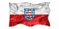 Preview: Autoaufkleber Flagge von Thüringen
