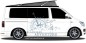 Preview: Bergpanorama und Kompass mit Spruch für den Campervan