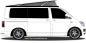 Preview: Autoaufkleber Motocross auf Campervan - Ansicht Farbauswahl
