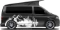 Preview: Autoaufkleber Natursee in der Wildnis auf dunklem Camper - Ansicht Farbauswahl