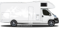 Preview: Autoaufkleber Natursee in der Wildnis auf hellem Wohnmobil - Ansicht Farbauswahl
