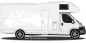 Preview: Autoaufkleber Natursee in der Wildnis auf hellem Wohnmobil - Ansicht Farbauswahl