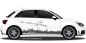 Preview: Autoaufkleber Skyline Baden-Württemberg | Set für beide Fahrzeugseiten