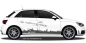 Preview: Autoaufkleber Skyline Baden-Württemberg | Set für beide Fahrzeugseiten