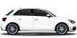 Preview: Autoaufkleber Skyline Brandenburg | Set für beide Fahrzeugseiten auf hellem PKW - Ansicht Farbauswahl