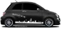 Preview: Autoaufkleber Skyline Brandenburg auf dunklem PKW - Ansicht Farbauswahl