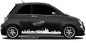 Preview: Autoaufkleber Skyline Hessen auf dunklem PKW - Ansicht Farbauswahl