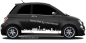Preview: Autoaufkleber Skyline Mecklenburg-Vorpommern | Set für beide Fahrzeugseiten auf dunklem PKW - Ansicht Farbauswahl