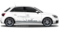 Preview: Autoaufkleber Skyline Ostfriesland | Set für beide Fahrzeugseiten