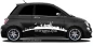 Preview: Autoaufkleber Skyline Ostfriesland auf dunklem PKW - Ansicht Farbauswahl