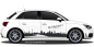 Preview: Autoaufkleber Skyline Ruhrgebiet | Set für beide Fahrzeugseiten