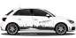 Preview: Autoaufkleber Skyline Ruhrgebiet | Set für beide Fahrzeugseiten