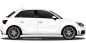 Preview: Autoaufkleber Skyline Ruhrgebiet | Set für beide Fahrzeugseiten auf hellem PKW - Ansicht Farbauswahl