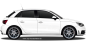 Preview: Autoaufkleber Skyline Saarland | Set für beide Fahrzeugseiten auf hellem PKW - Ansicht Farbauswahl